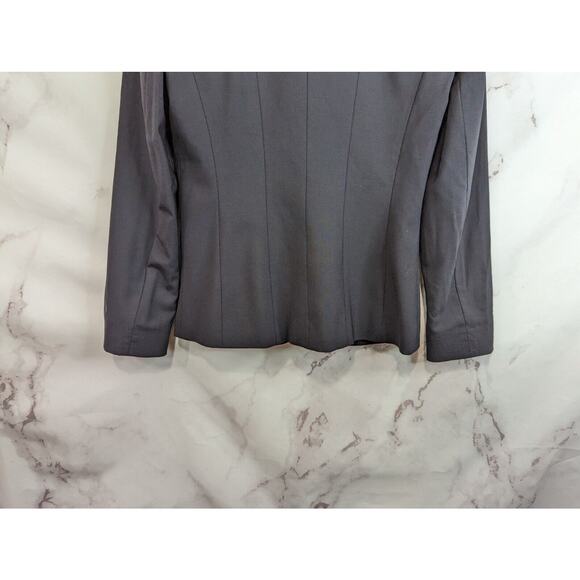 Elie Tahari Blazer Women 2 XS Wool Black 3 Button Suit Jacket Business Office - Picture 8 of 15